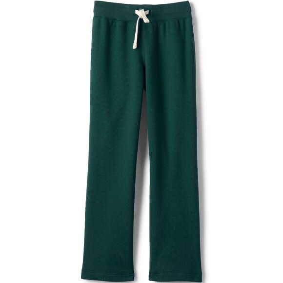 NWT Lands' End Girls Sweatpants Evergreen sizes M and L Dark Green Color - Picture 1 of 8